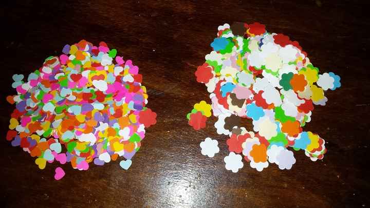 Confeti (hecho con troquladoras)