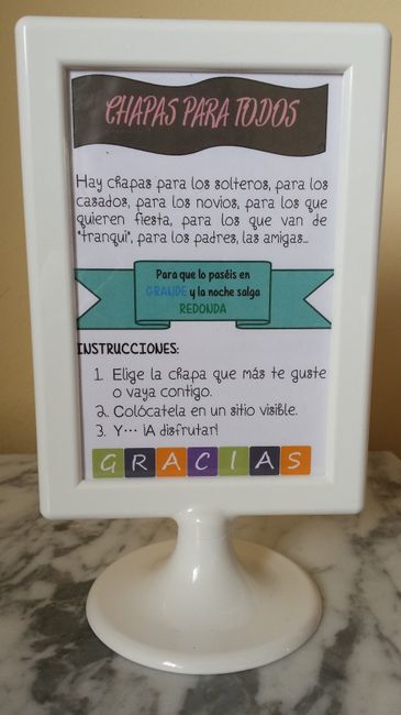 Instrucciones chapas