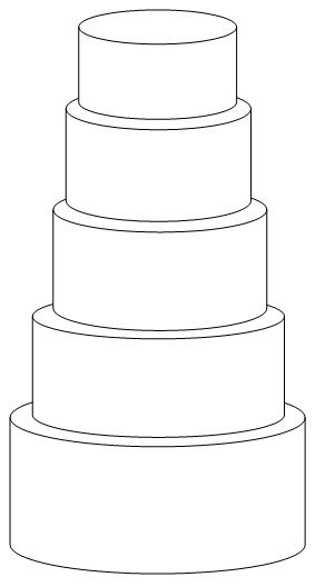 Plantilla para diseñar tu propio pastel