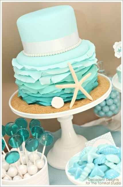 Pastel boda de playa