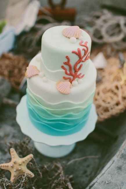 Pastel boda de playa