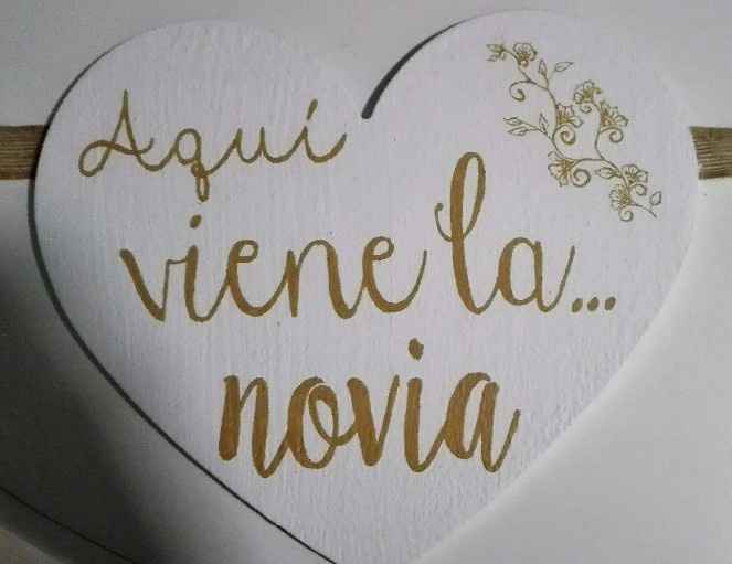 Cartel Aquí viene la novia