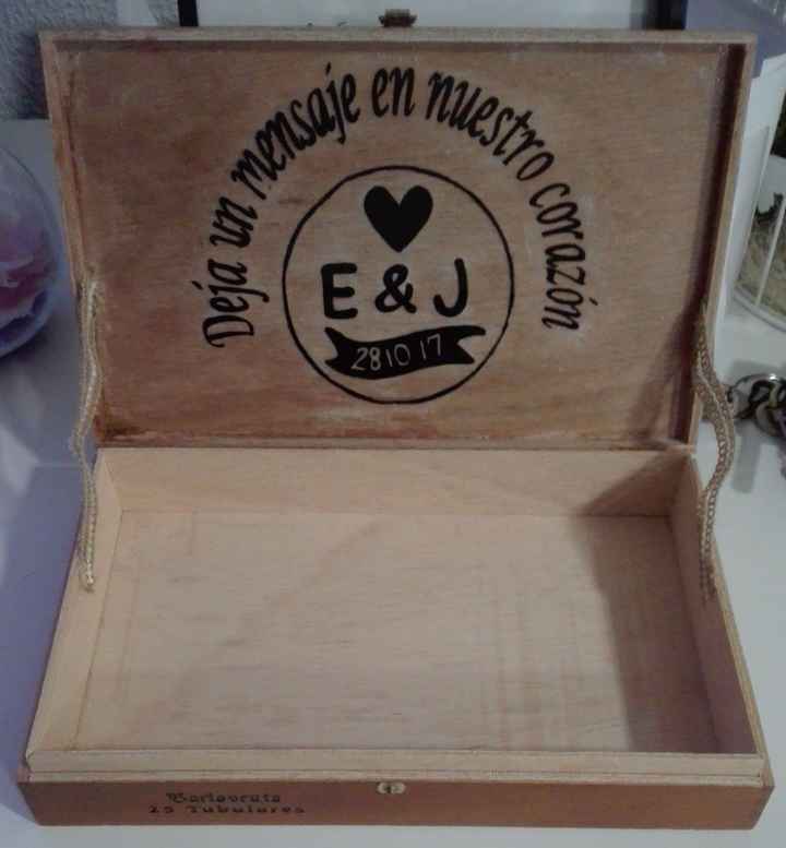 Caja de corazones para mensajes árbol de los deseos