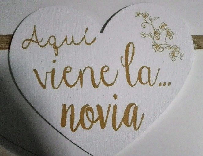 Cartel Aquí viene la novia