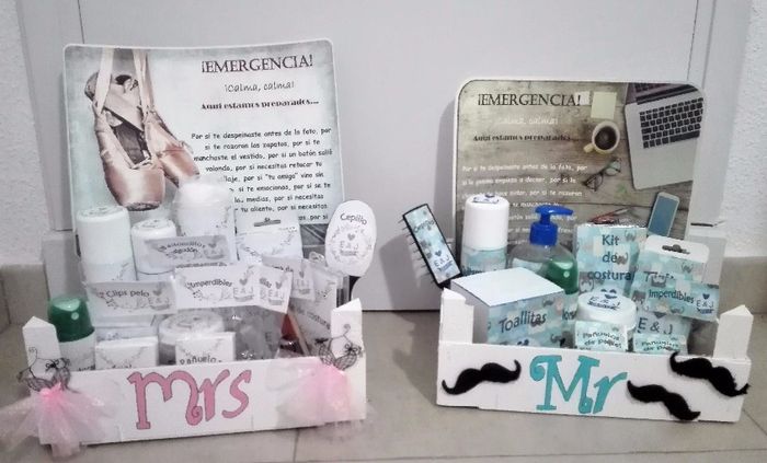 Cajas de baño terminadas