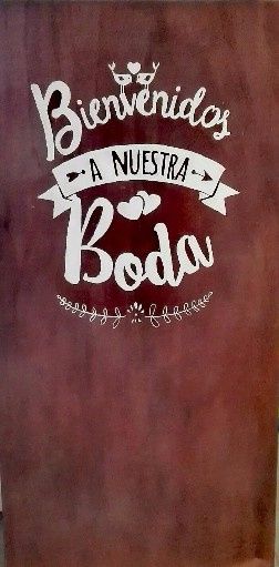 Cartel bienvenida al restaurante