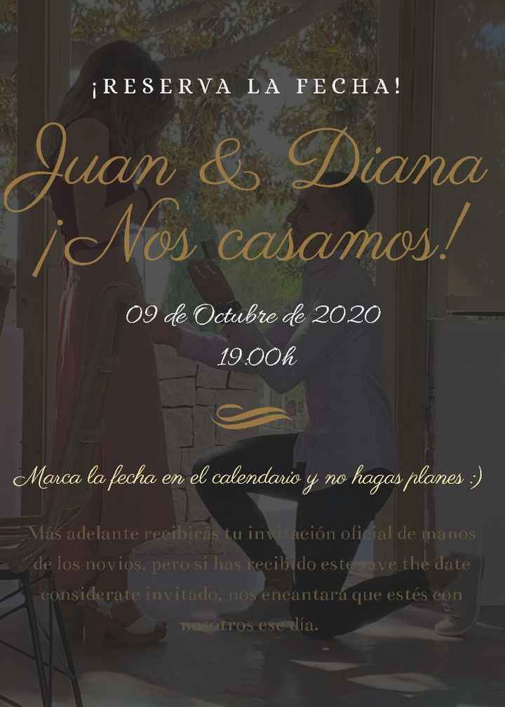 Nuestro Save the date. - 1