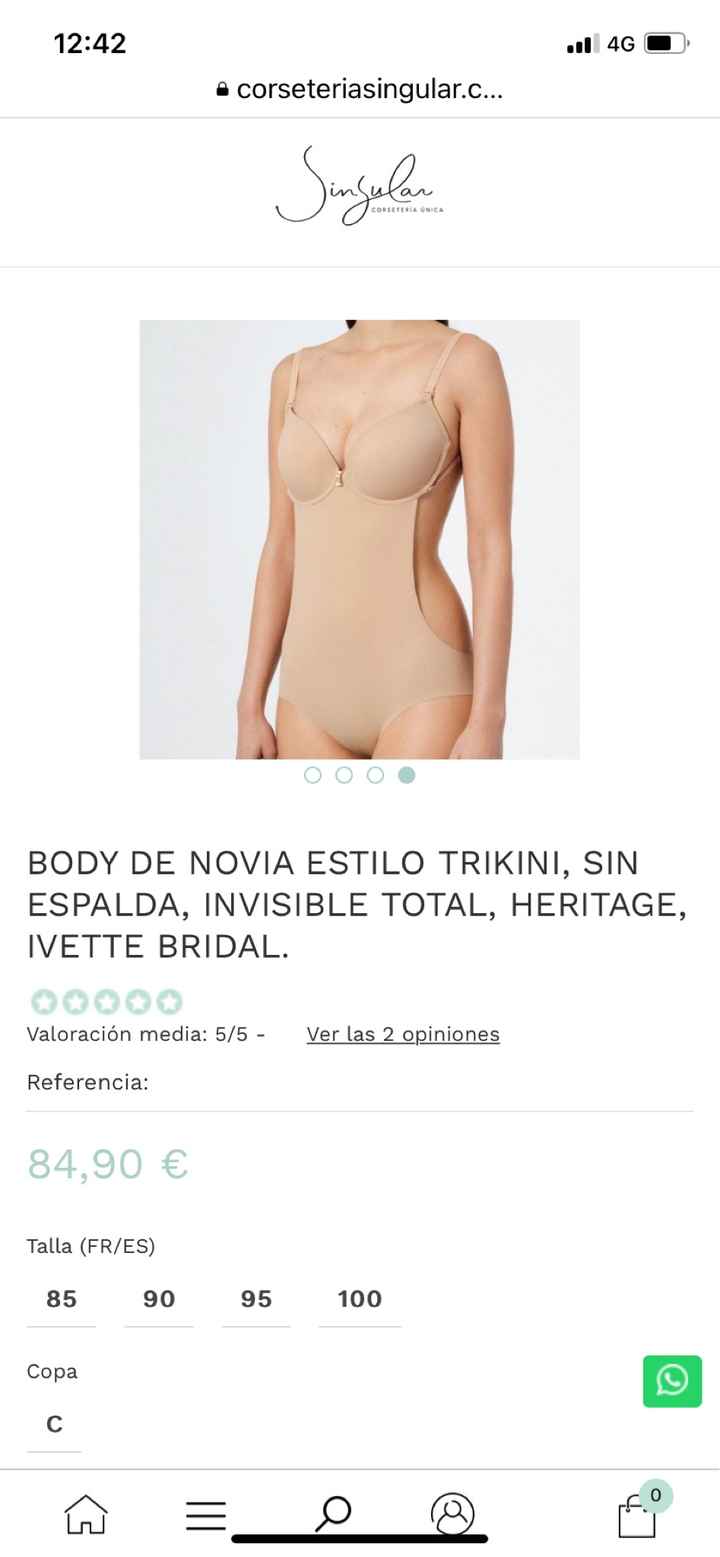 Trikini espalda descubierta Ivette Bridal