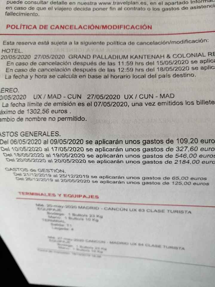 Cancelar o modificar viaje - 1