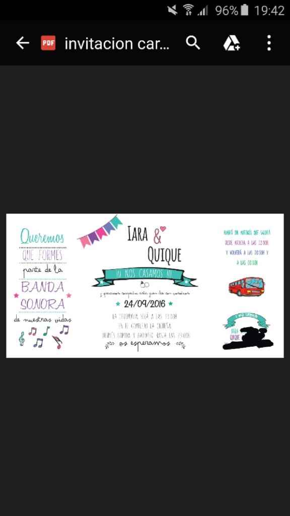 Llegó la hora de dar las invitaciones - 1