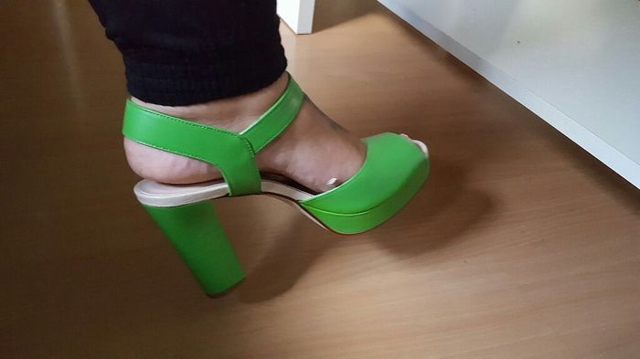 Mis zapatos y velo verdes!! - 2