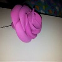 mi primera rosa de goma eva