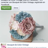 Ramo de novia tela / joya - 1