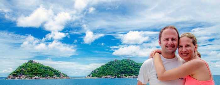 Koh Tao al fondo la isla de Koh Nanyuang