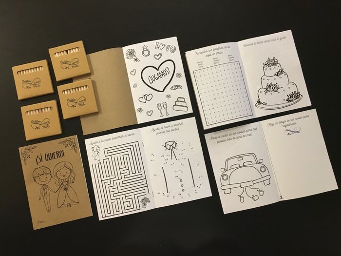 Cuadernillo de niños, pinturas y lápiz personalizado - 2