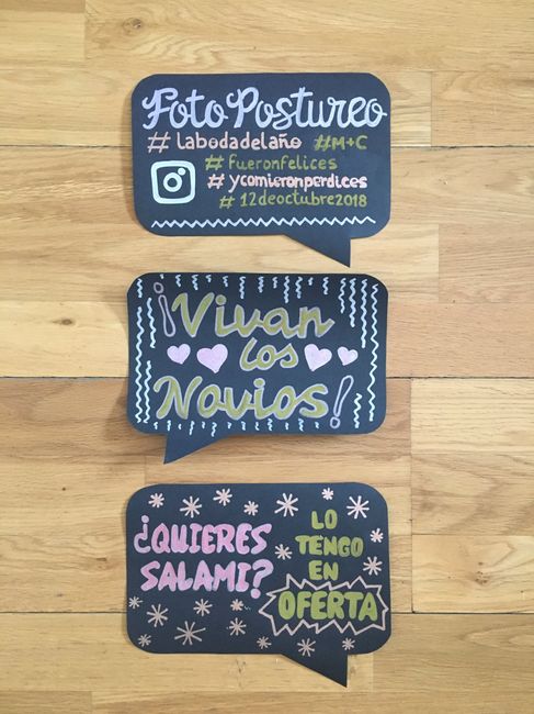 Bocadillos para photocall hechos a mano - 3