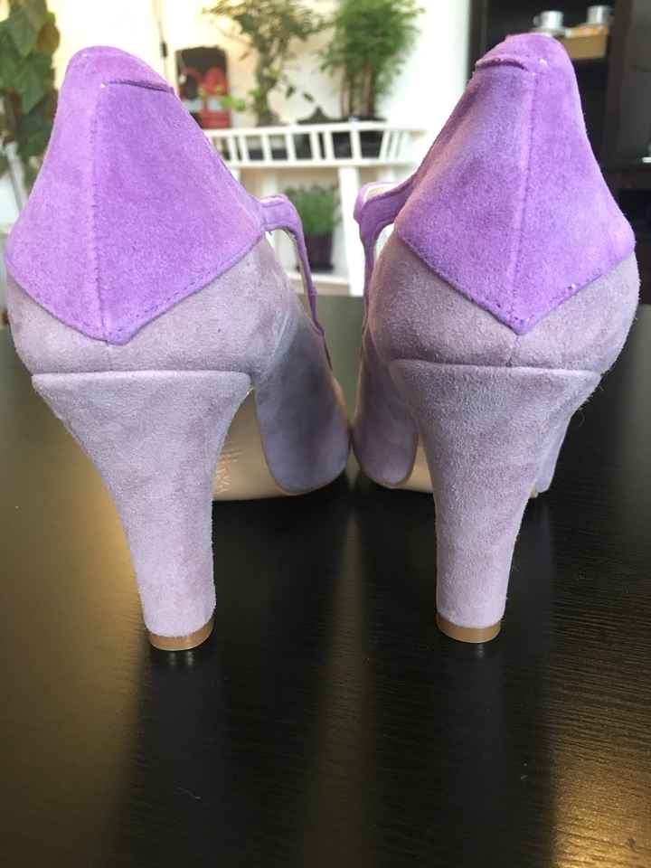 Mis zapatos de novia en tonos morados - 2