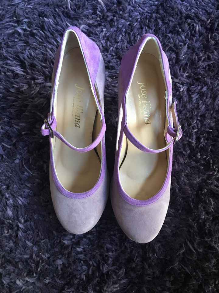 Mis zapatos de novia en tonos morados - 3