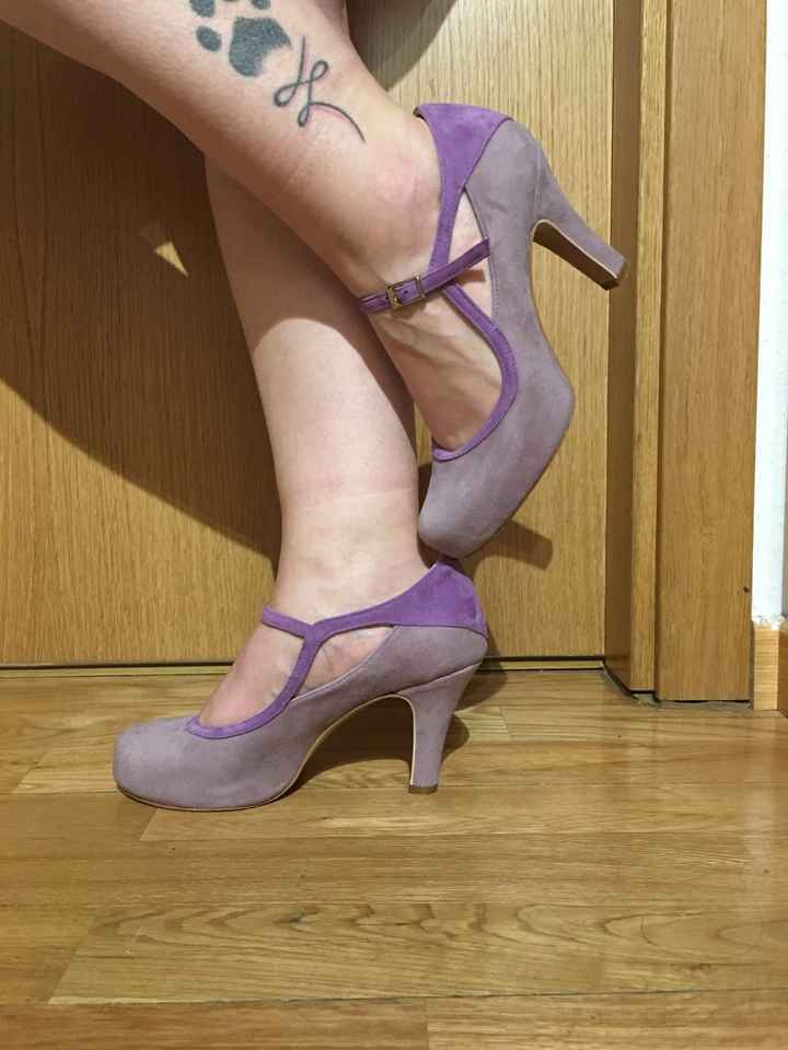 Mis zapatos de novia en tonos morados - 1