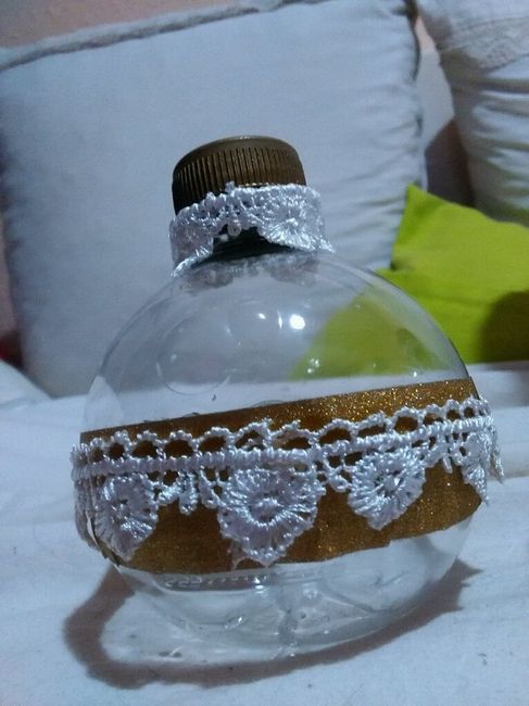 Botellas para la arena y porta alianzas. - 2