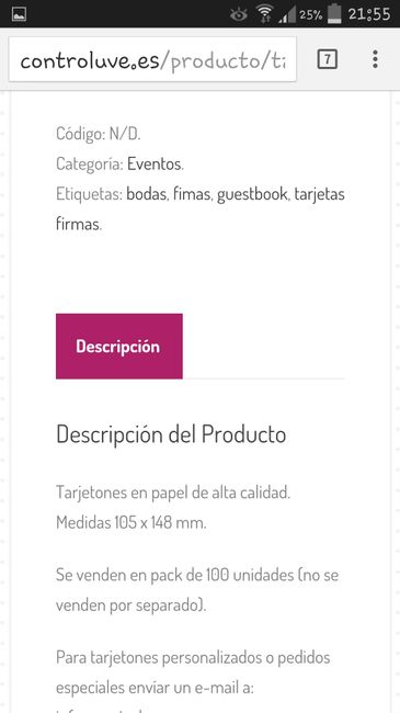 Alternativas al libro de firmas: tarjetas - 1