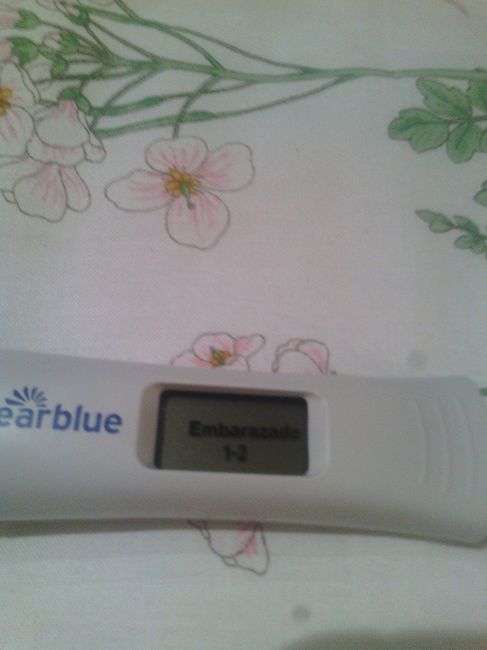 Y como tenía mis dudas porque tengo muchos sintomas de regla, pues cuando hoy sali a las 22 de traba