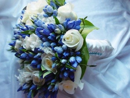 Ramos de novia azules