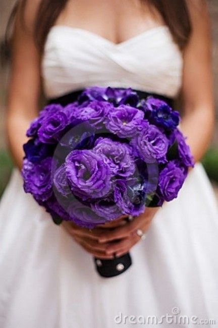 Ramos de novia morados 