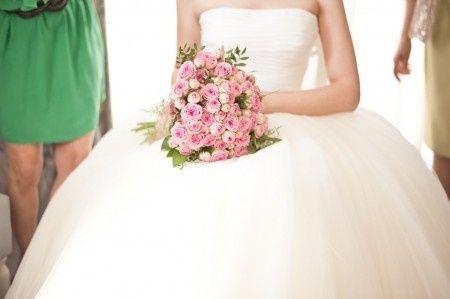 Ramos de de novia Rosa pastel 
