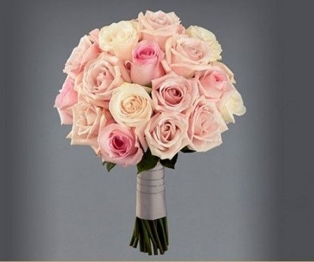 Ramos de de novia Rosa pastel 