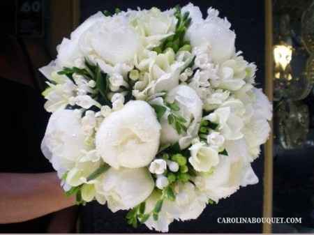 Ramos de novia blancos