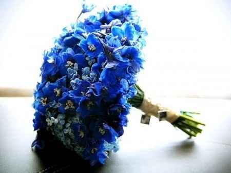 Ramos de novia azules 
