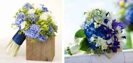 Ramos de novia azules 