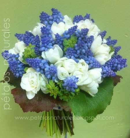 Ramos de novia azules 