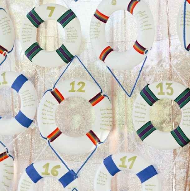 20 inspiraciones para seating plan - 20