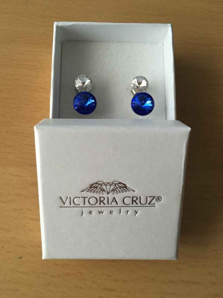  Pendientes con azul ¿os gustan? - 1