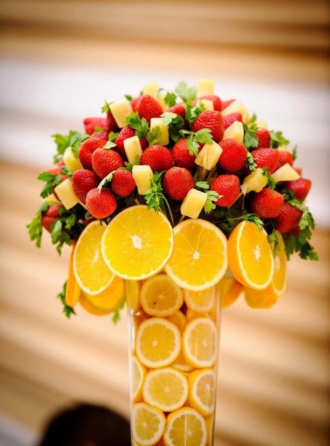  Como quedara la decoracion de la boda con frutas? - 6