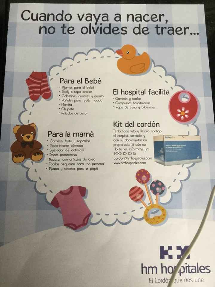La lista imprescindible para el hospital 