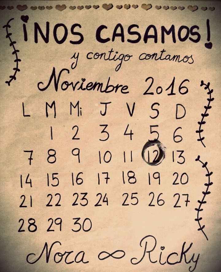 El diario de la novia - ¿Cómo es tu save the date? - 1