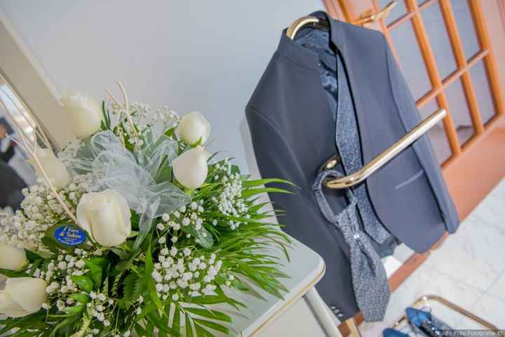 Traje de novio azul claro - 1