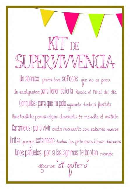 kit de supervivencia