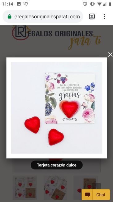 Detalle en la mesa para agradecer su asistencia... - 2