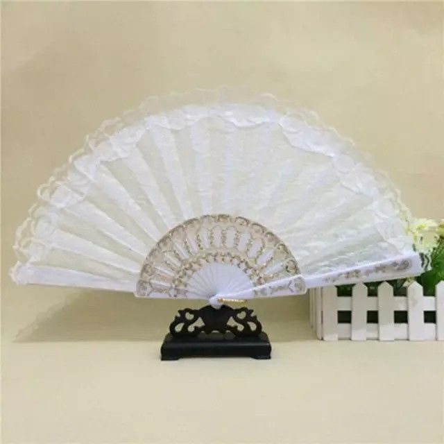 Abanico de novia blanco - 1