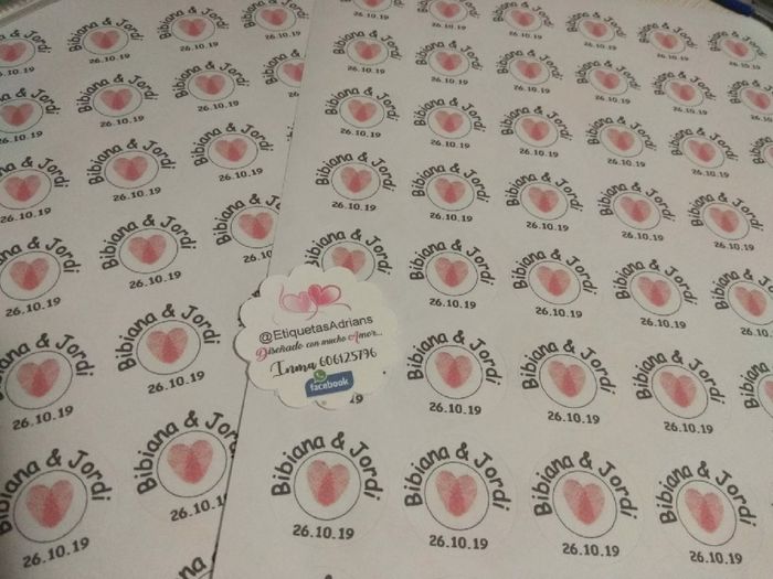 Mis pegatinas para las invitaciones - 1