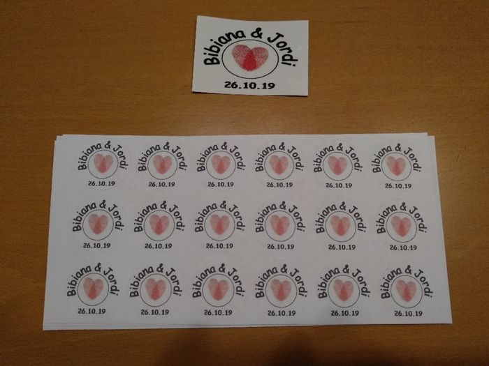 Mis pegatinas para las invitaciones - 2