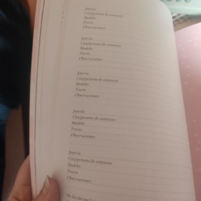 Agenda de la boda 2