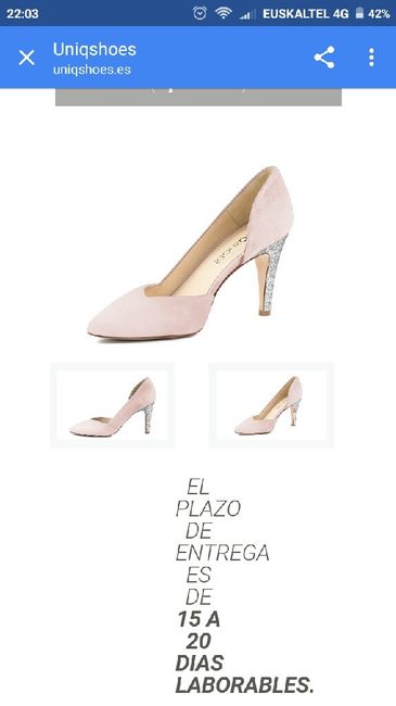 Buscando zapatos rosa palo - 1