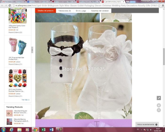 copas boda