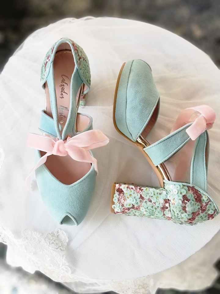 Color de zapatos de novia - 1