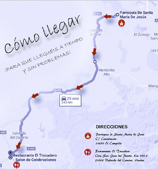 Mapa del trayecto enlace-celebración 4